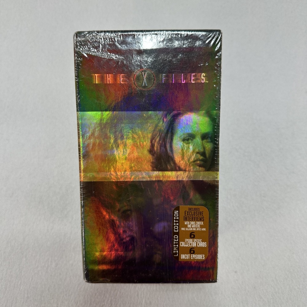 The X-Files Season 4 Limited Edition Hologram VHS 3 Tape Set Sealed Fox USA